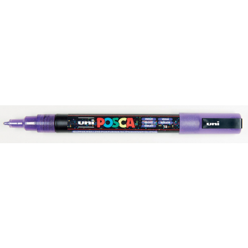 Posca marqueur peinture PC-3M violet pailletté