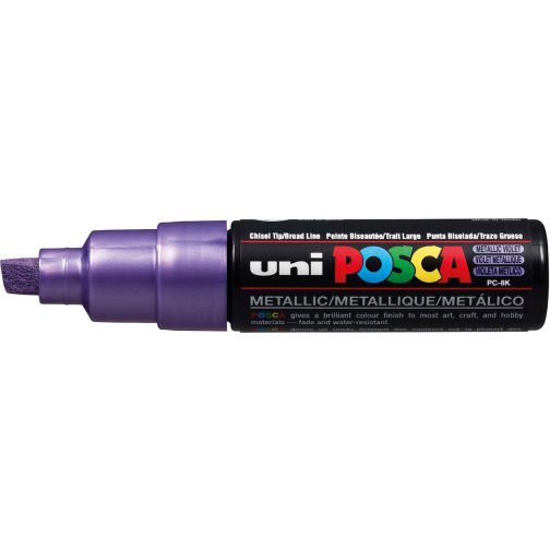 uni-ball Marqueur peinture à l'eau Posca PC-8K violet métal