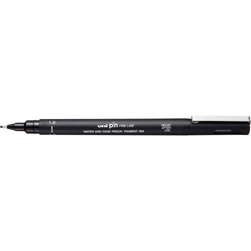 Uni Pin fineliner, pointe ronde, 1,0 mm, noir