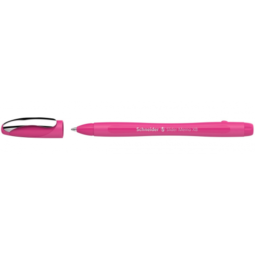 Schneider stylo bille Slider Memo Colour Edition, pointe extra large, encre bleu, power pink