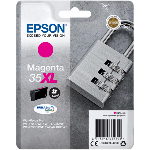 Epson cartouche d'encre 35XL, 20,3 ml, OEM C13T35934010, magenta