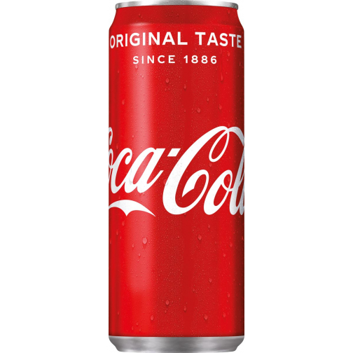Coca-Cola boisson rafraîchissante, sleek canette de 33 cl, paquet de 24 pièces