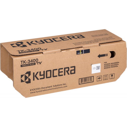 Kyocera Toner Kit TK3400, 12.500 pages, OEM 1T02MS0NL0, noir