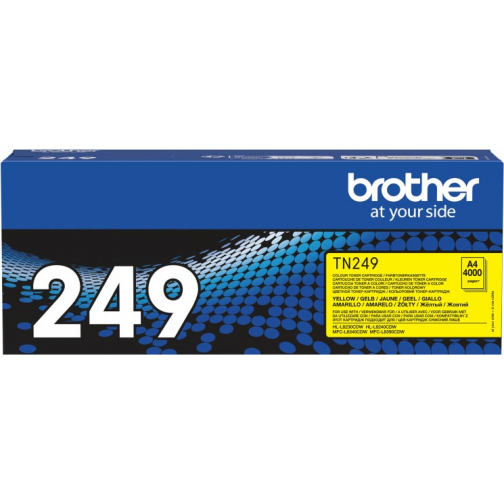 Brother toner, 4.000 pages, OEM TN-249Y, jaune