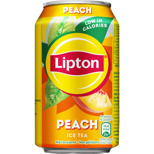 Lipton Ice Tea Peach, canette de 33 cl, paquet de 24 pièces