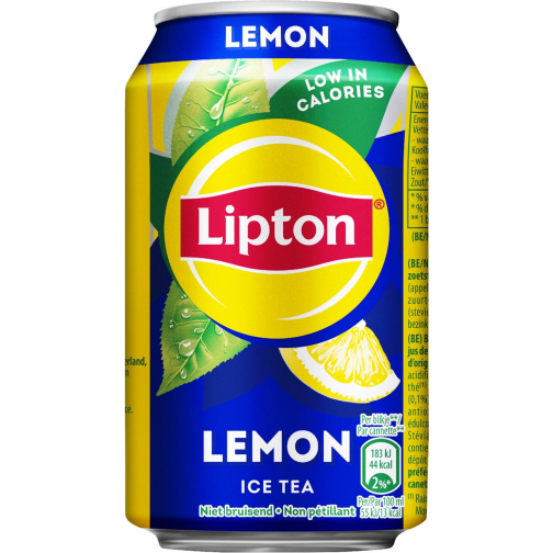 Lipton Ice Tea Lemon, canette de 33 cl, paquet de 24 pièces