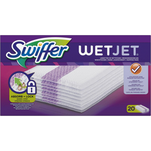 Swiffer Wetjet recharge, paquet de 20 pièces