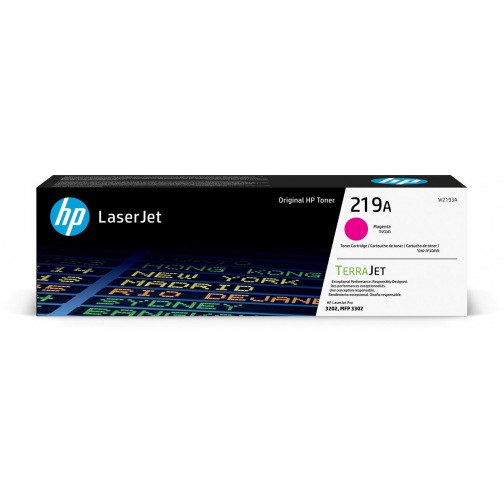 HP toner 219A, 1.200 pages, OEM W2193A, magenta