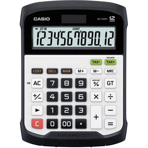Casio calculatrice de bureau imperméable à l'eau WD-320MT