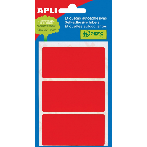 Apli étiquettes colorées en pochette rouge (2073)