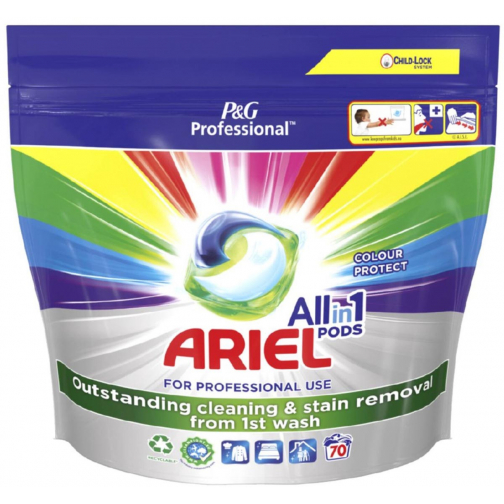 Ariel lessive All-in-1 Color, paquet de 70 capsules