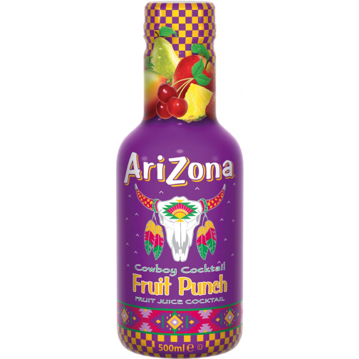 Arizona thé froid Fruit Punch, bouteille de 500 ml, paquet de 6 pièces