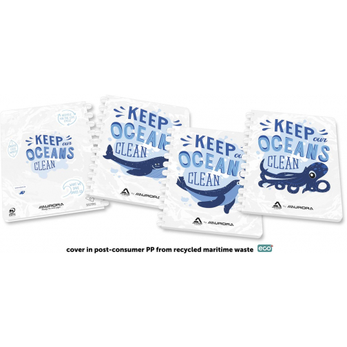 Aurora Adoc carnet Ocean Waste Plastics A4 quadrillage commercial