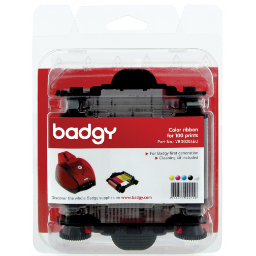 Badgy ruban couleur pour Badgy1, 100 impressions