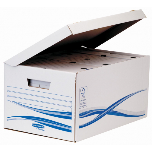 Bankers Box basic, flip top maxi inclusif 6 transfer boîte à archives, ft A4, dos de 8 cm