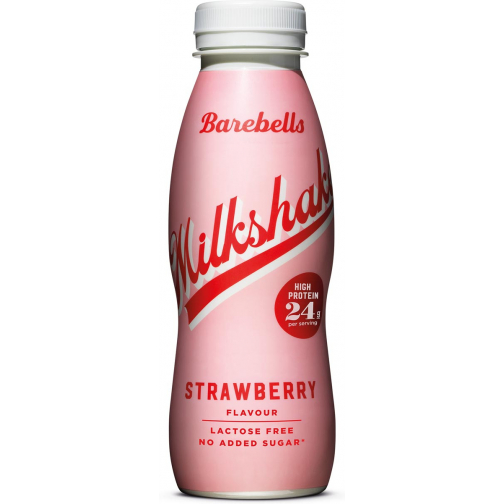 Barebells milkshake fraise, 33 cl, paquet de 8