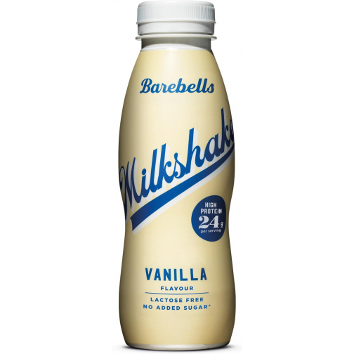 Barebells milkshake vanille, 33 cl, paquet de 8