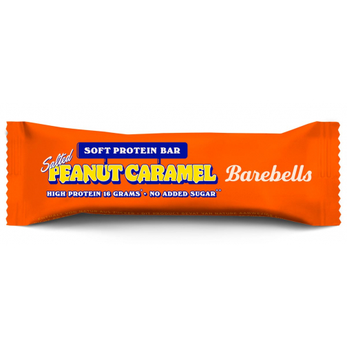 Barebells Soft Salted Peanut Caramel, barre de 55 g, paquet de 12 pièces