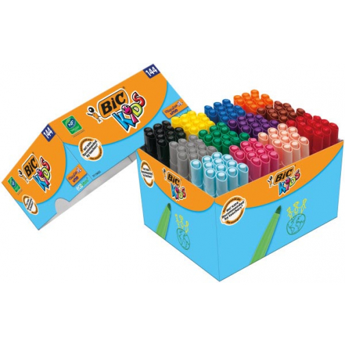 Bic Kids Feutre Visacolor XL Ecolutions schoolbox de 144 feutres