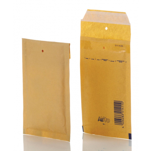 Bong AirPro enveloppes à bulles d'air, ft 100 x 165 mm, avec bande adhésive, boîte de 200 pièces, brun