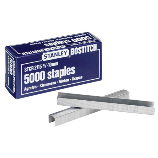 Bostitch agrafes STCR211510Z, 10 mm, pour B8P, B8HC, B8E, B8HDP, boîte de 5000 agrafes