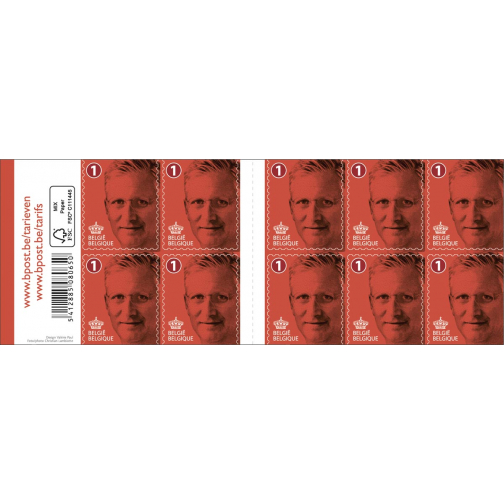 BPost timbre national, Roi Philippe, paquet de 100 pièces, non prior