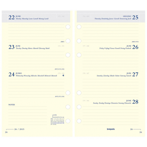 Brepols Brefax 17 recharge agenda, 2026