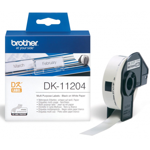 Brother étiquettes pour QL, ft 17 x 54 mm, paquet de 400 étiquettes