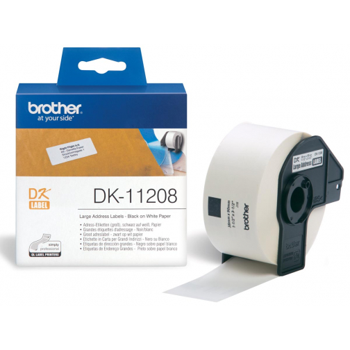 Brother étiquettes pour QL, ft 38 x 90 mm, paquet de 400 étiquettes