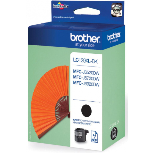 Brother cartouche d'encre, 2.400 pages, OEM LC-129XLBK, noir