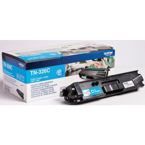 Brother toner, 3.500 pages, OEM TN-326C, cyan