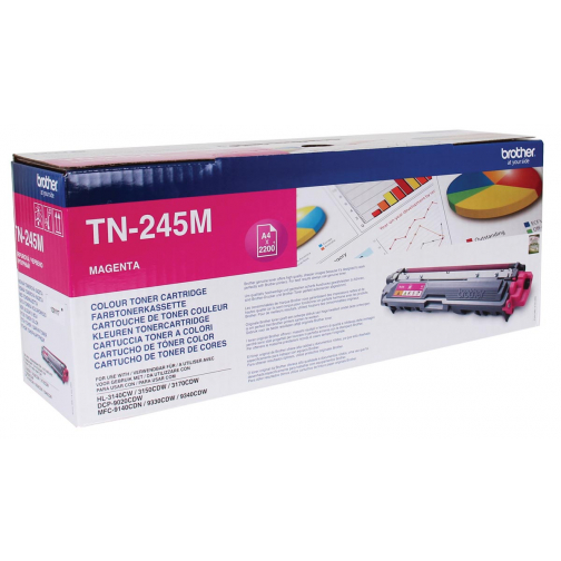 Brother toner, 2.200 pages, OEM TN-245M, magenta