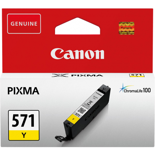 Canon cartouche d'encre CLI-571Y, 173 photos, OEM 0388C001, jaune