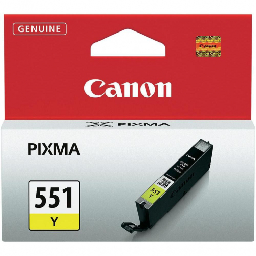 Canon cartouche d'encre CLI-551Y, 344 pages, OEM 6511B001, jaune