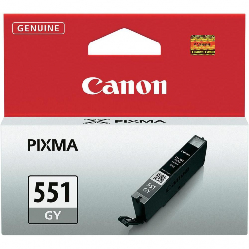 Canon cartouche d'encre CLI-551GY, 780 pages, OEM 6512B001, gris