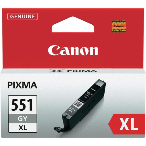 Canon cartouche d'encre CLI-551GY-XL, 3.350 pages, OEM 6447B001, gris