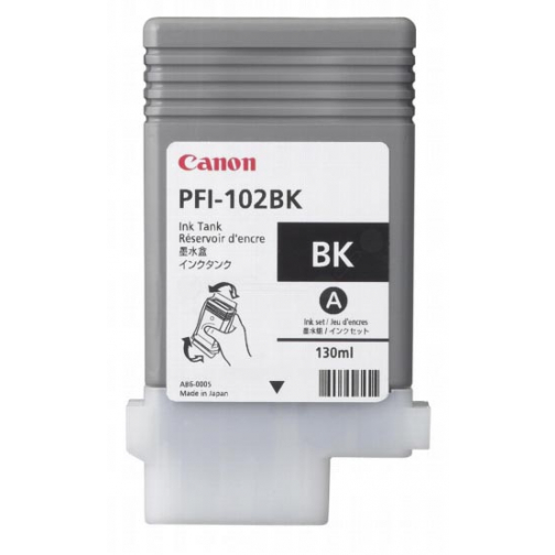 Canon cartouche d'encre PFI-102BK, 130 ml, OEM 0895B001, noir