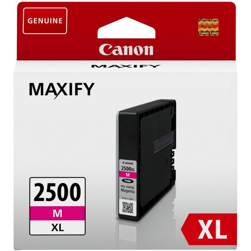 Canon cartouche d'encre PGI-2500XL, 1.760 pages, OEM 9266B001, magenta