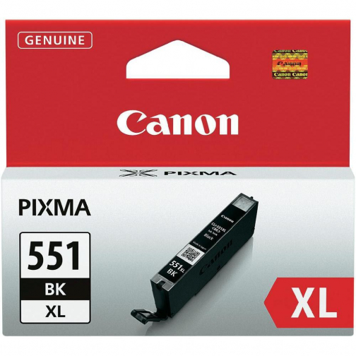 Canon cartouche d'encre CLI-551BK-XL, 950 pages, OEM 6443B001, noir