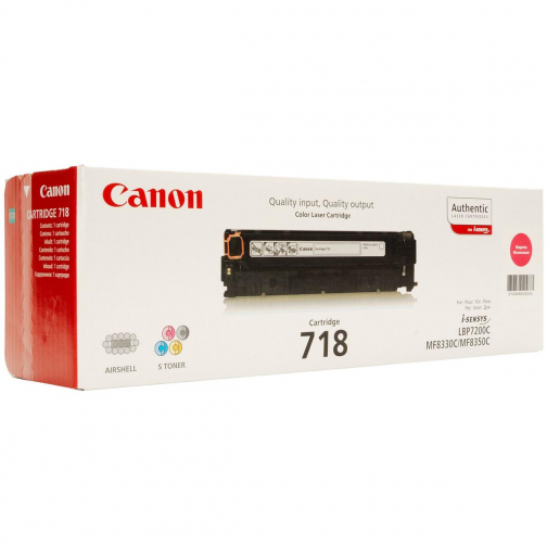 Canon toner 718, 2.900 pages, OEM 2660B002, magenta