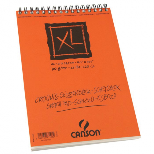 Canson album de croquis XL, ft 21 x 29,7 cm (A4), bloc de 120 feuilles