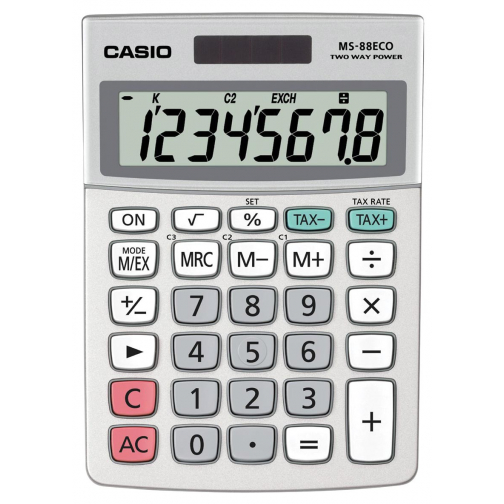 Casio calculatrice de bureau MS-88 ECO