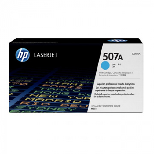 HP Cartouche toner cyan 507A - 6000 pages - CE401A