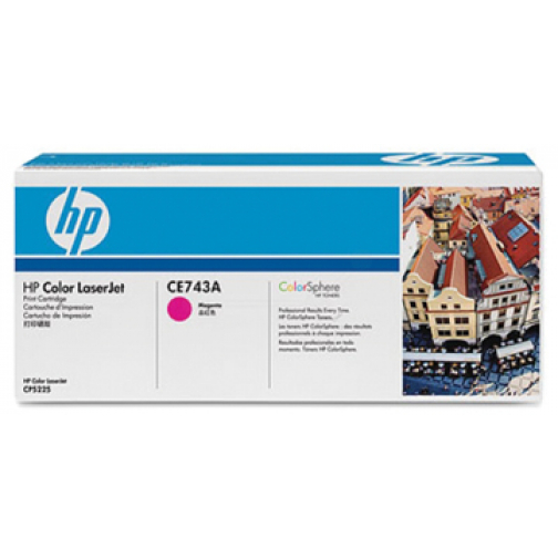 HP toner 307A, 7 300 pages, OEM CE743A, magenta