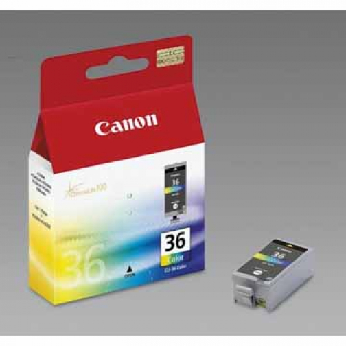 Canon cartouche d'encre CLI-36, 249 pages, OEM 1511B001, 3 couleurs