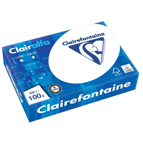Clairefontaine Clairalfa papier de présentation A4, 100 g, paquet de 500 feuilles