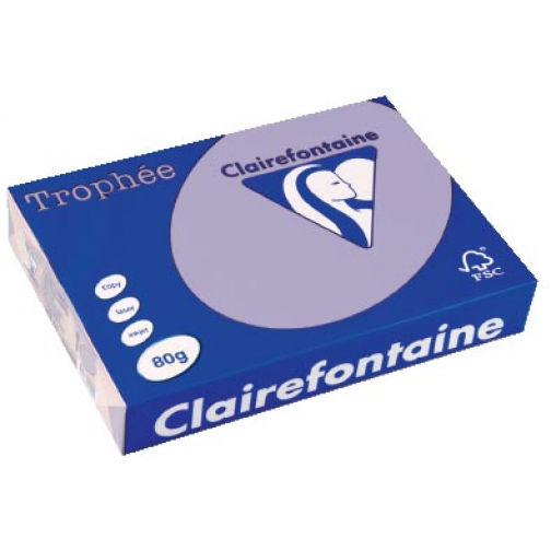 Clairefontaine Trophée papier couleur, A4, 80 g, 500 feuilles, lilas