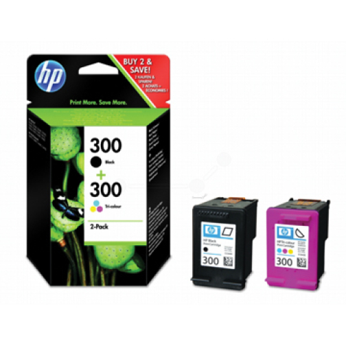 HP cartouche d'encre 300, 200 pages, OEM CN637EE, 1 x noir et 1 x 3 couleurs