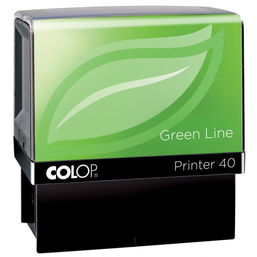 Colop cachet Green Line Printer Printer 40, 6 lignes max., pour les Pays-Bas, ft 23 x 59 mm