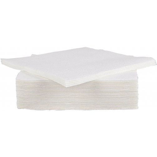 Cosy & Trendy serviette, 38 x 38 cm, blanc, 40 pièces